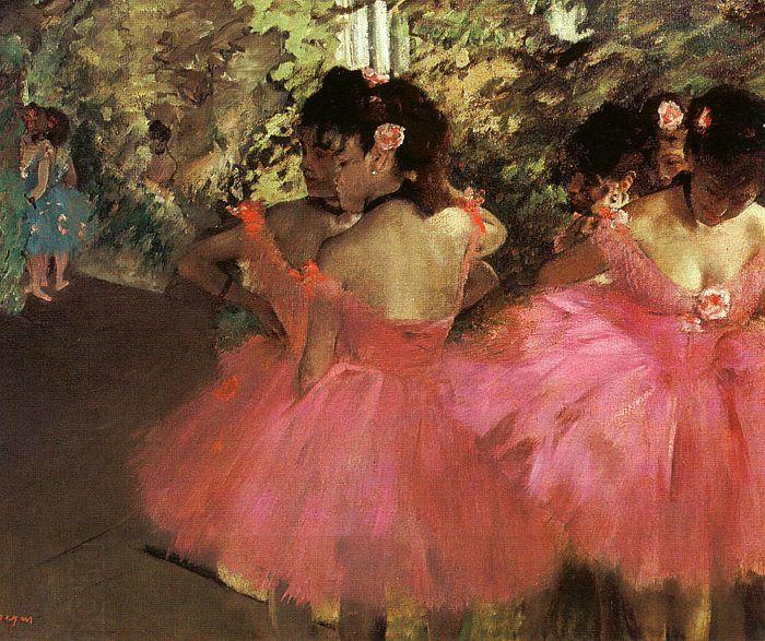 Edgar Degas Dancers in Pink_f China oil painting art